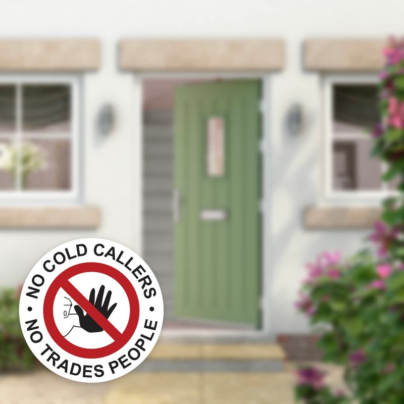 Set of 2 No cold callers, no sales people Safety