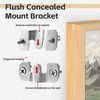 8 Pieces Headboard Wall Flush Mount Brackets: Heavy Duty Flush