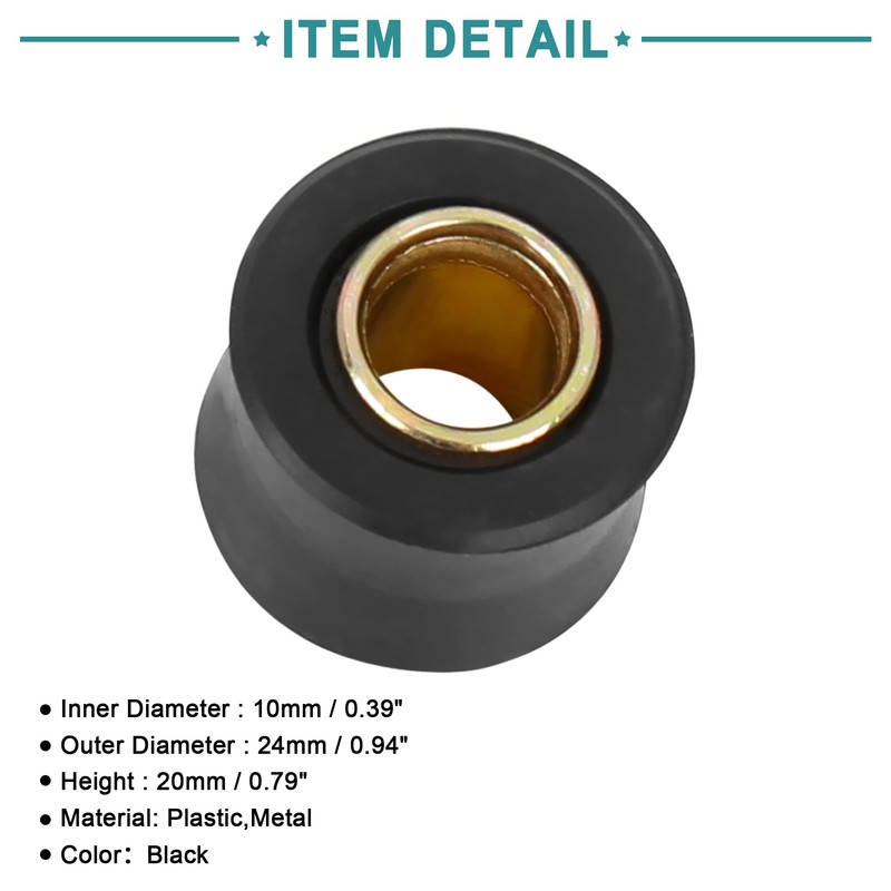 ACROPIX Motorcycle Rear Shock Absorber Bushing Ring Bush 10mm Inner