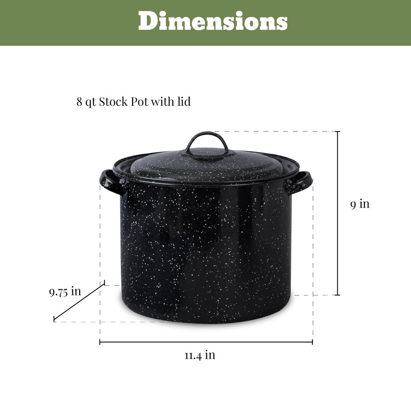 Granite Ware Enamel-on-steel 12-Piece Canner Kit, Includes 21.5 qt. Water