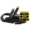 DoukAudio 3.5mm RCA Audio Cable: Bidirectional AUX to Stereo Interconnect