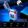 COMANYI Electric Lighter Waterproof Transparent Plasma Arc Lighter with LED