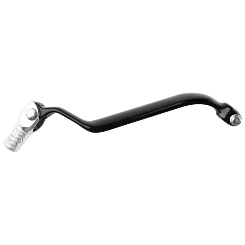 Tusk Folding Shift Lever +10mm Black/Silver Tip Compatible with Kawasaki
