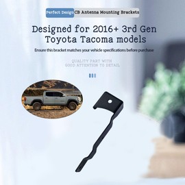Rear Tailgate CB Antenna Flagpole Mount,Driver Side(1Pcs) Compatible with Toyota Tacoma 2016+(3rd Gen )