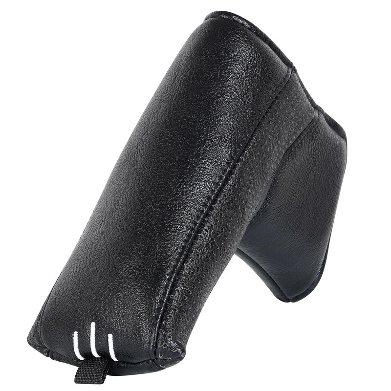Craftsman Golf Simple Black Blade Putter Headcover with Free Ball