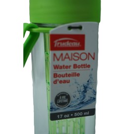 Trudeau Maison Drinking Bottle Green 500 ml Set of 2 with Fruit Strainer