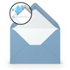 PAPERADO 50 envelopes dark blue ribbed light blue 100 g/m²