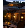 PARTPHONER Solar Lights Outdoor Waterproof 12-Pack, Solar Powered Hanging Lantern
