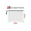 AUSTARK 10 Pcs Zipper File Bags, Waterproof Plastic Mesh Pouch
