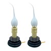 Creative Hobbies 5 Inch Electric Rustic Country Candle Lamp with
