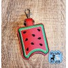 Watermelon Hand Sanitizer Holder keyhain and/or lip Balm Holder Key