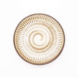 Ichikyu Mino Ware Plate, Diameter Approx. 5.1 inches (13 cm), Set of 5, Mino Folk Art, Made in Japan