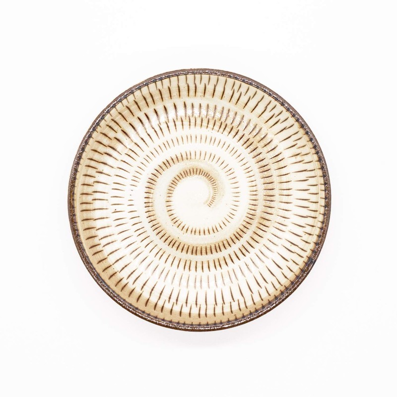 Ichikyu Mino Ware Plate, Diameter Approx. 5.1 inches (13 cm),