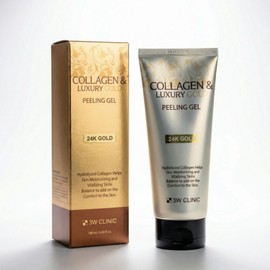 3W Clinic Collagen & Luxury Gold Peeling Gel, 1 unit, 180ml / 3W클리닉 콜라겐 앤 럭셔리 골드 필링젤, 1개, 180ml