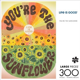 Buffalo Games - You're The Sunflower - 300 Large Piece Jigsaw Puzzle for Adults Challenging Puzzle Perfect for Game Nights - 300 Large Piece Finished Puzzle Size is 21.25 x 15.00
