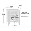 Sauder Shoal Creek Night Stand, Bedside, Bedroom Side Table, L: