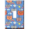 Toggle Wallplate, Single Light Switch Cover Plate - Cat Unicorn