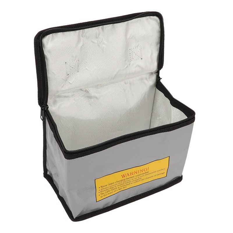 3Pcs Lipo Battery Safe Bag Fireproof Explosionproof Large Capacity Storage