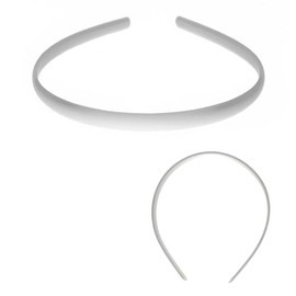 Avanti 12pcs Head Band White For Women Girl size 1/4", DIY Hair Headbands (1/4)