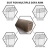 Leather Look Couch Arm Covers Set of 2 Armrest Covers