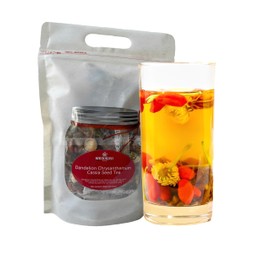 WEIJUEJIYI Dandelion Chrysanthemum Cassia Seed Tea 150g (10g*15 bags) Dandelion Wolfberry Chrysanthemum Burdock root Gardenia Cassia Herbal Tea