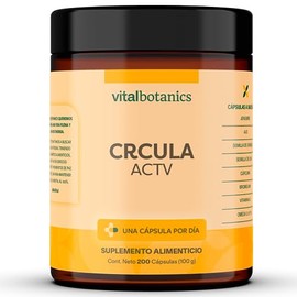 Active Circulation con 200 Capsulas de 500mg (4 Meses) con Vitamina Ccido Ascrbico, Ajo, Bromelina, Crcuma, Girasol, Jengibre, Uva y Mezcla de Omega  