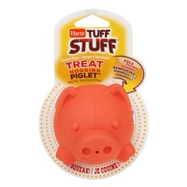 Hartz Tuff Stuff Treat Hogging Piglet Dog Toy Treat Dispenser for Dogs, 1 Count