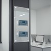 Cinnvoice 2 Pcs Window Mount Business Card Holder with Suction