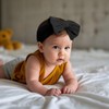 BEWDIO Handmade Baby Headbands Soft Stretchy Nylon Hairbands with Bows