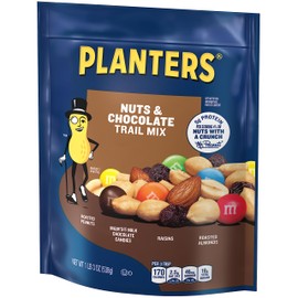 PLANTERS Nut and Chocolate Trail Mix, 2 oz. Single Serve Bags (Pack of 72)