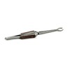 Fiber Grip Cross Lock Tweezers Round Tips Self Holding Locking