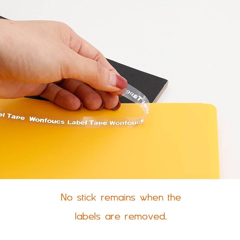 PTouch Tape White on Clear Replacement for Brother TZe-135 TZe135