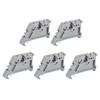 sourcing map DIN Rail Mounting Terminal Blocks End Plugs Clamp