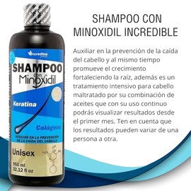 GAERO GLOBAL SOLUTION Shampoo Anticaída Incredibl By Gaero Shop | Anticaída | Previene la Pérdida De Cabello | Unisex | Con Colágeno | Keratina | Sin Sal | 950ml