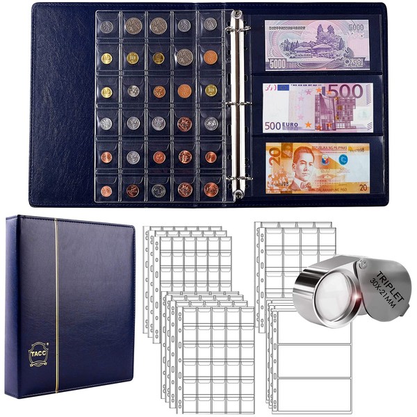 295pcs 2 in 1 Coin Collection Book, Coin Collection Supplies,
