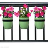 Balcony Buddies Railing Planter for Outdoor Plants (6-inch, 3-Pack) |