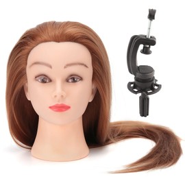 Synthetic Fiber Mannequin Head, Hair Styling Manikin, Hair Styling Training Head for Hair Styling Cosmetology Training Supplies