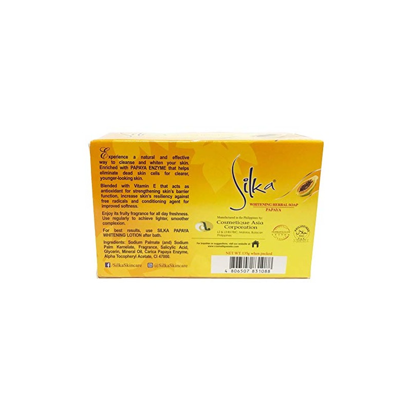 Silka Papaya Soap 4.8 oz (135 g)