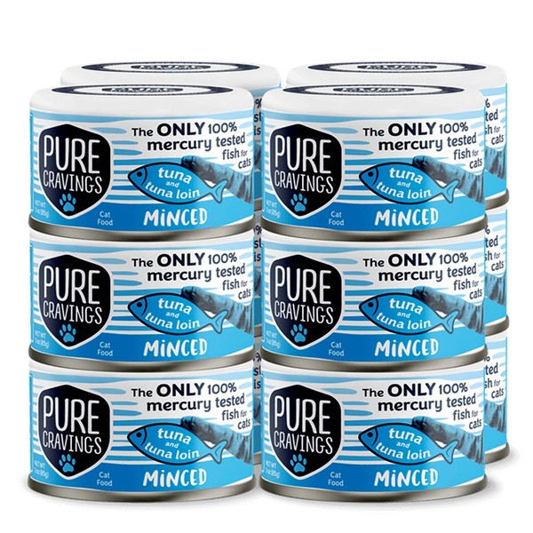Pure Cravings Minced Tuna and Tuna Loin Wet Canned Cat
