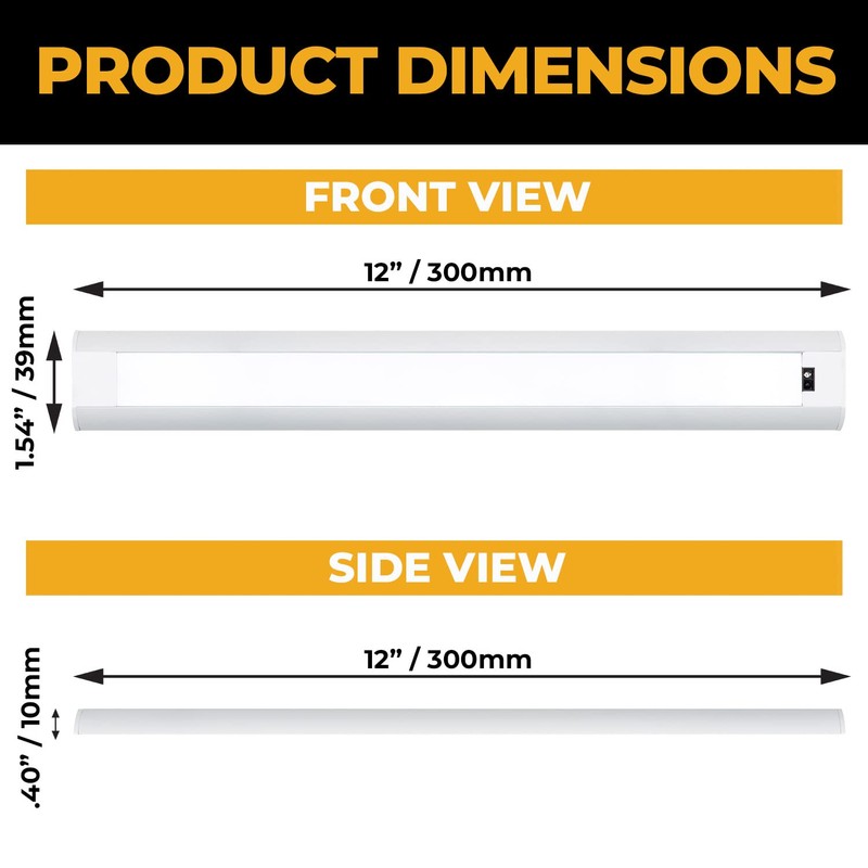 LED Hand Wave Motion Sensor Under Cabinet Lighting Plug In