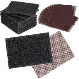 CUSINIUM 10-Pack Griddle Cleaning Pads + 20-Pack Grill Screens