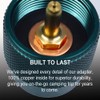 RANDDER Propane to Butane Adapter Camping Stove Adapter Gas Converter