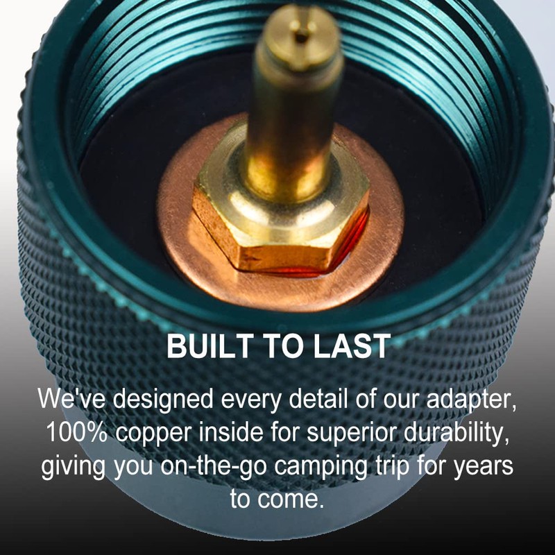 RANDDER Propane to Butane Adapter Camping Stove Adapter Gas Converter