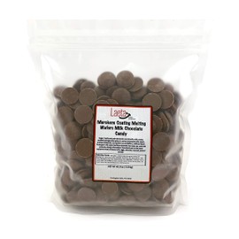 LaetaFood Merckens Milk Chocolate Melting Wafers Buttons Baking Candy (2.5 Pound Bag)