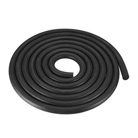 sourcing map Foam Rubber Seal Weather Strip 13mm Diameter 3 Meters Long Black