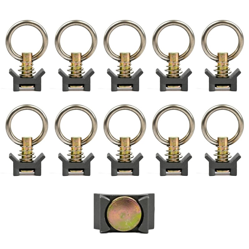 VanEssential Venture L-Track Spring Loaded Adjustable Tie Down Ring -