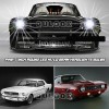 QULOOX 2PCS DOT 7" Inch Round LED Headlights H4 DRL