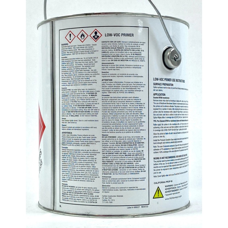 Carlisle Low VOC Interior Exterior Primer White 316522 1 Gallon