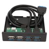 3.5 Inch Front Panel USB3.0 Hub High Speed 4 Port