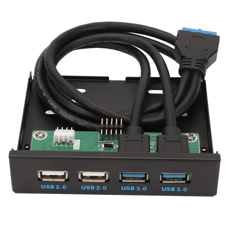 3.5 Inch Front Panel USB3.0 Hub High Speed 4 Port